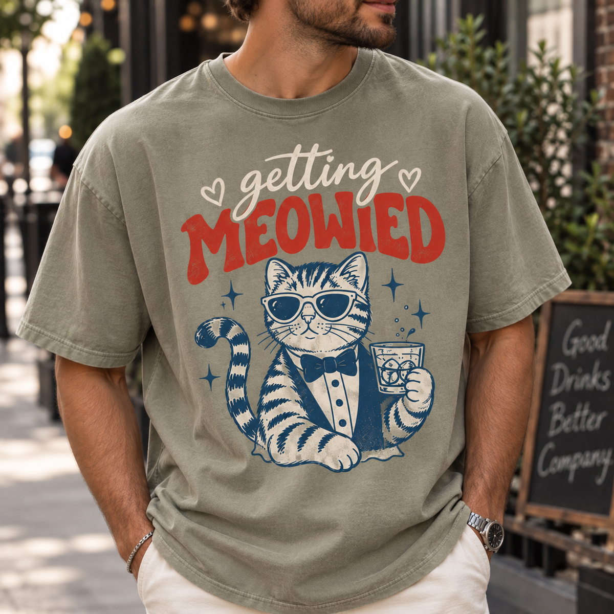 Getting Meowied Bride & Groom Matching Shirts, Funny Cat Wedding Couple Tees, Cat Lover Wedding Gift