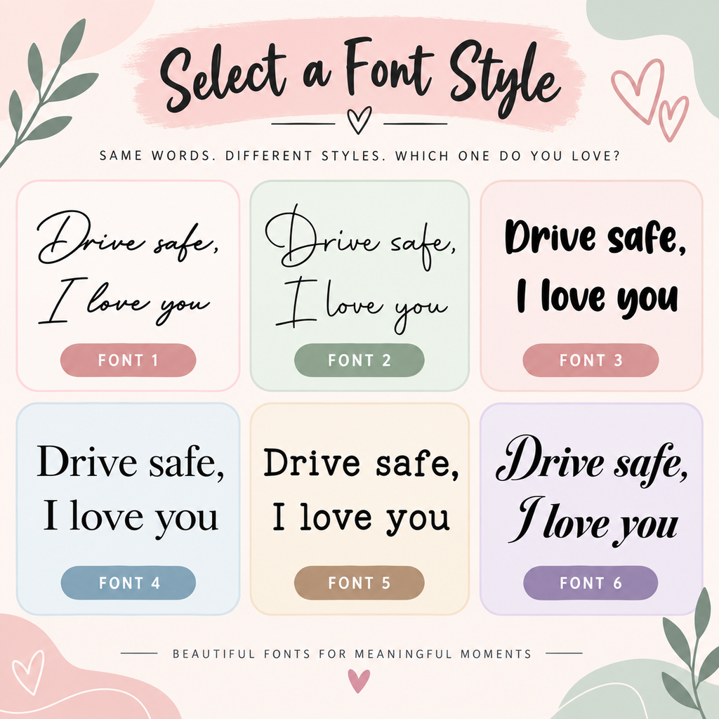 Custom Photo Drive Safe I Love You, Personalized Couple Photo Car Visor Clip, Anniversary Gift for Him, Gifts for Boyfriend, Drive Safe Gift