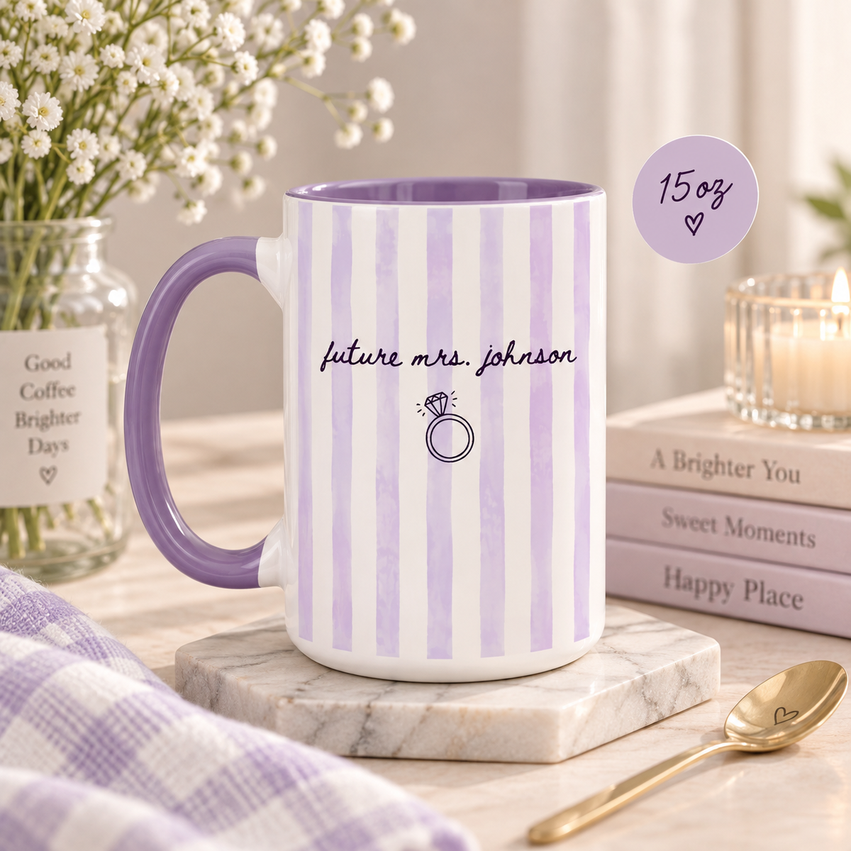 Future Mrs Mug – Engaged Mug, Bride to Be Gift, Custom Coffee Mug, Bridal Shower Gift, Engagement Gift Mug, Bride Mug