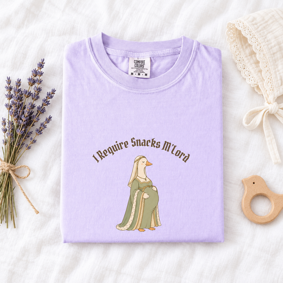 Funny Pregnancy Goose Matching Shirts, Medieval Expecting Mom and Dad Comfort Colors Tees, Pregnancy Gift for Couple