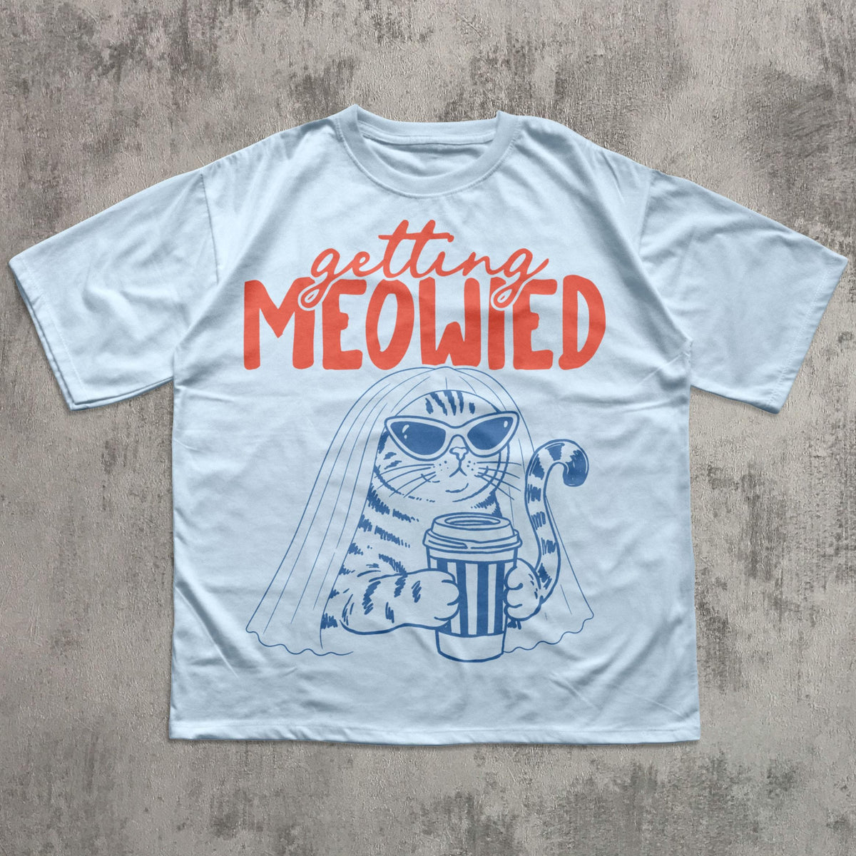 Getting Meowied Cat Wedding Party Comfort Colors Tees