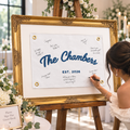Custom Wedding Guest Book Alternative, Embroidered Last Name Pennant Flag, Keepsake Wedding Sign, Personalized Wall Art, Chain Stitch Banner