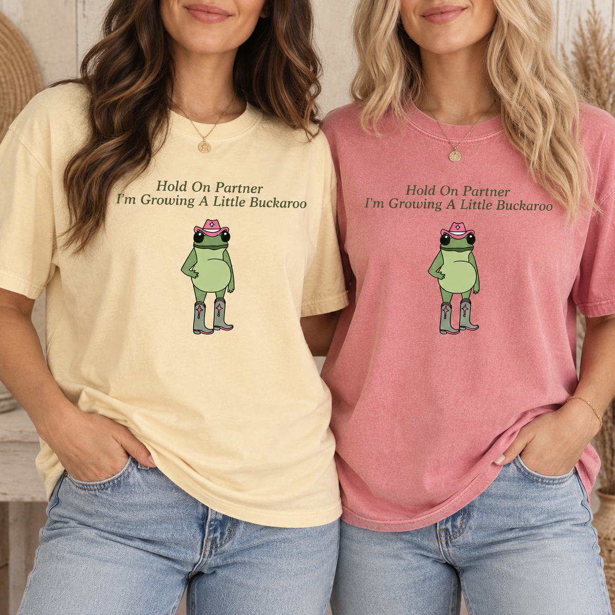 Funny Pregnancy Announcement Shirt, Western Frog Pregnancy Reveal Tee, First Time Mom Gift