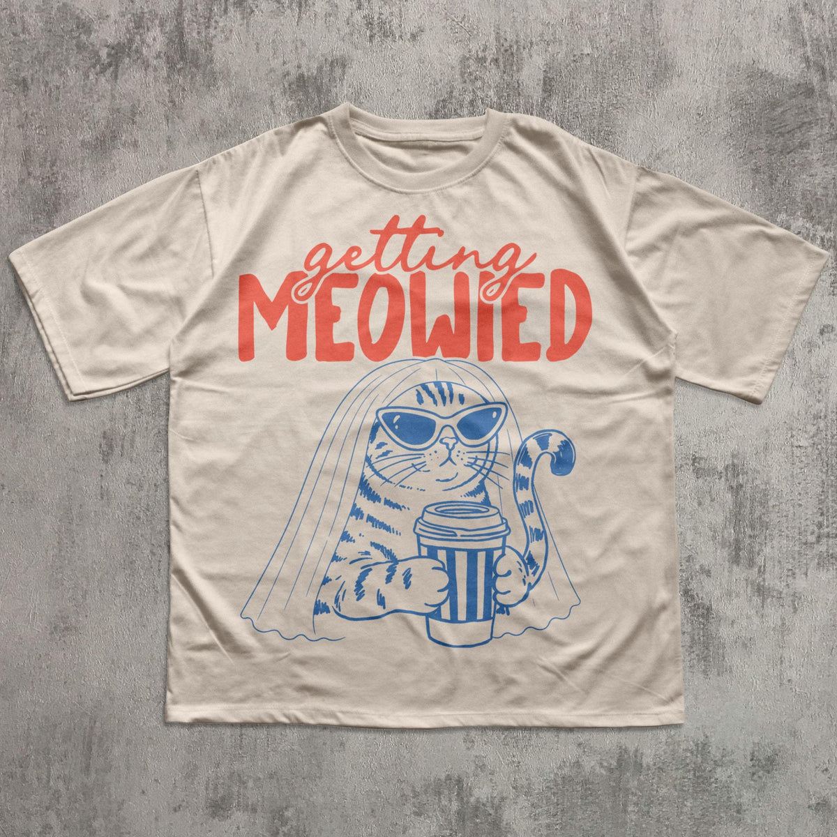 Getting Meowied Cat Wedding Party Comfort Colors Tees