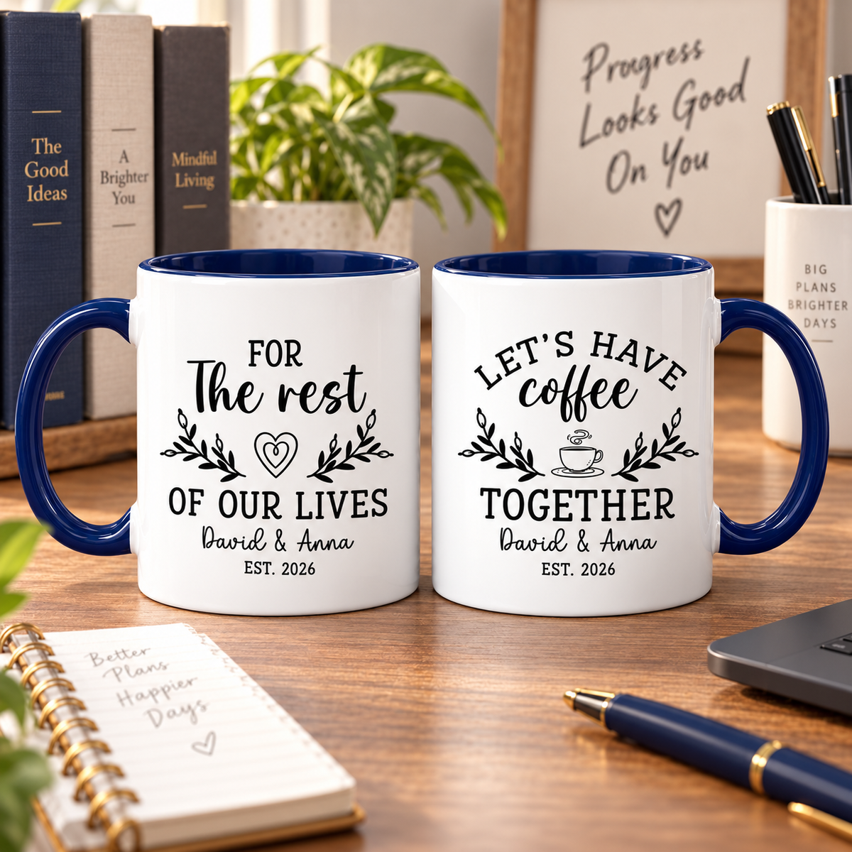Let's Have Coffee Together Mug, Couples Coffee Set, Wedding Couple Mugs, Engagement Gift, Husband and Wife Coffee Mugs, Mr Mrs Gifts
