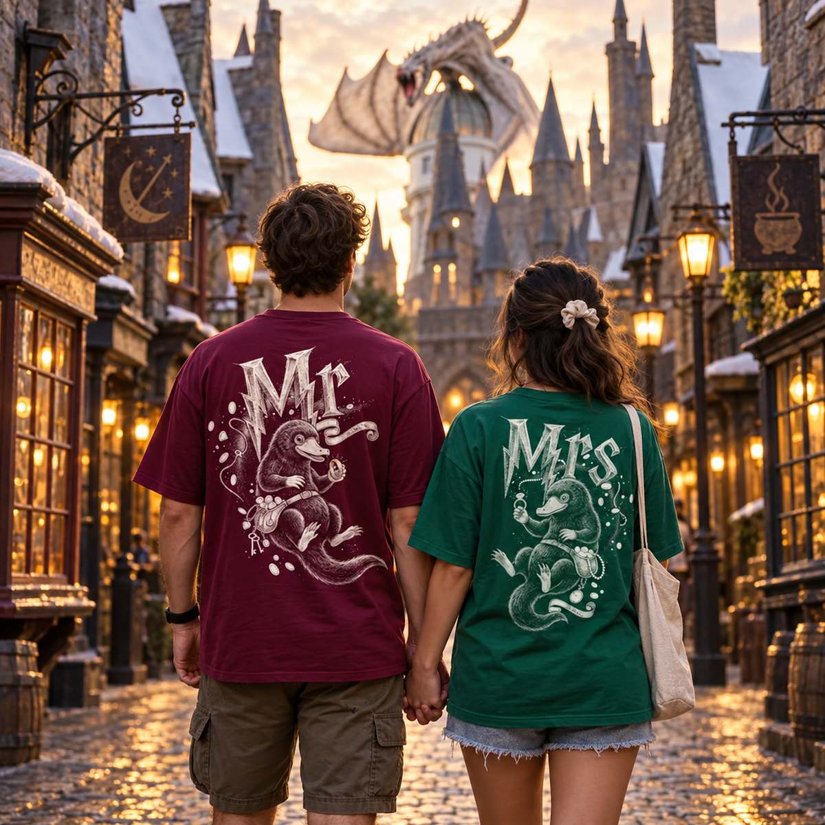 Personalized Wedding T-Shirts, Matching Mr & Mrs Shirts, Honeymoon Couple Tees, Bride & Groom Wedding Gift, Fantasy Couple Apparel