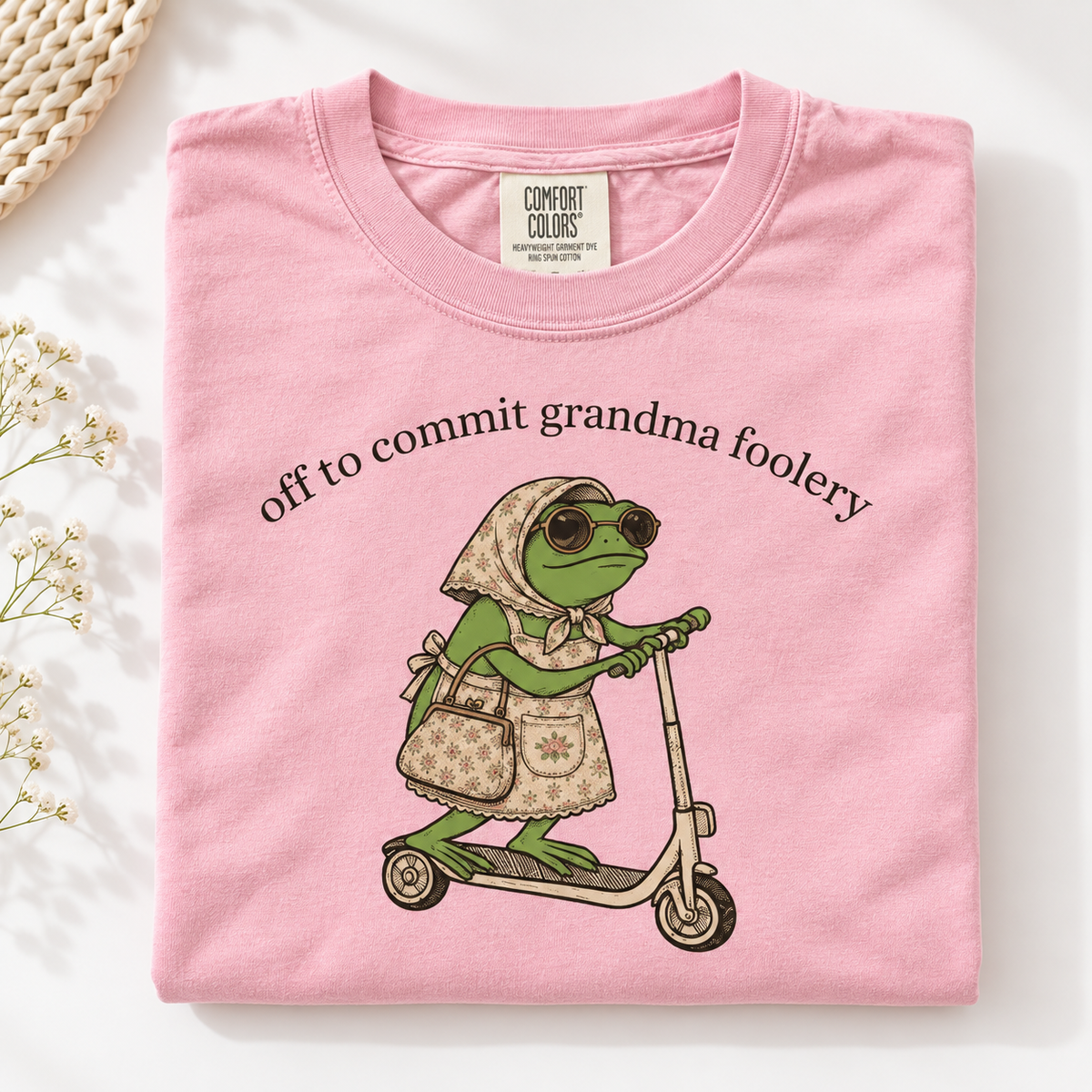 Funny Frog Grandma Grandpa Shirts, Pregnancy Announcement Gift, Promoted to Grandparents Matching Tees