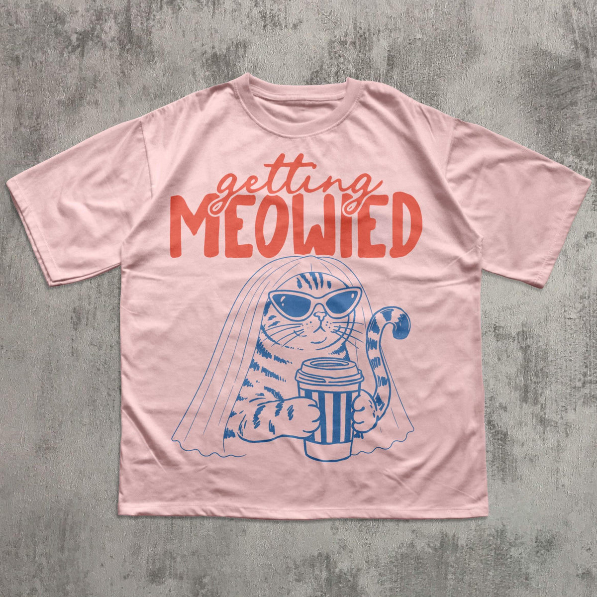 Getting Meowied Cat Wedding Party Comfort Colors Tees