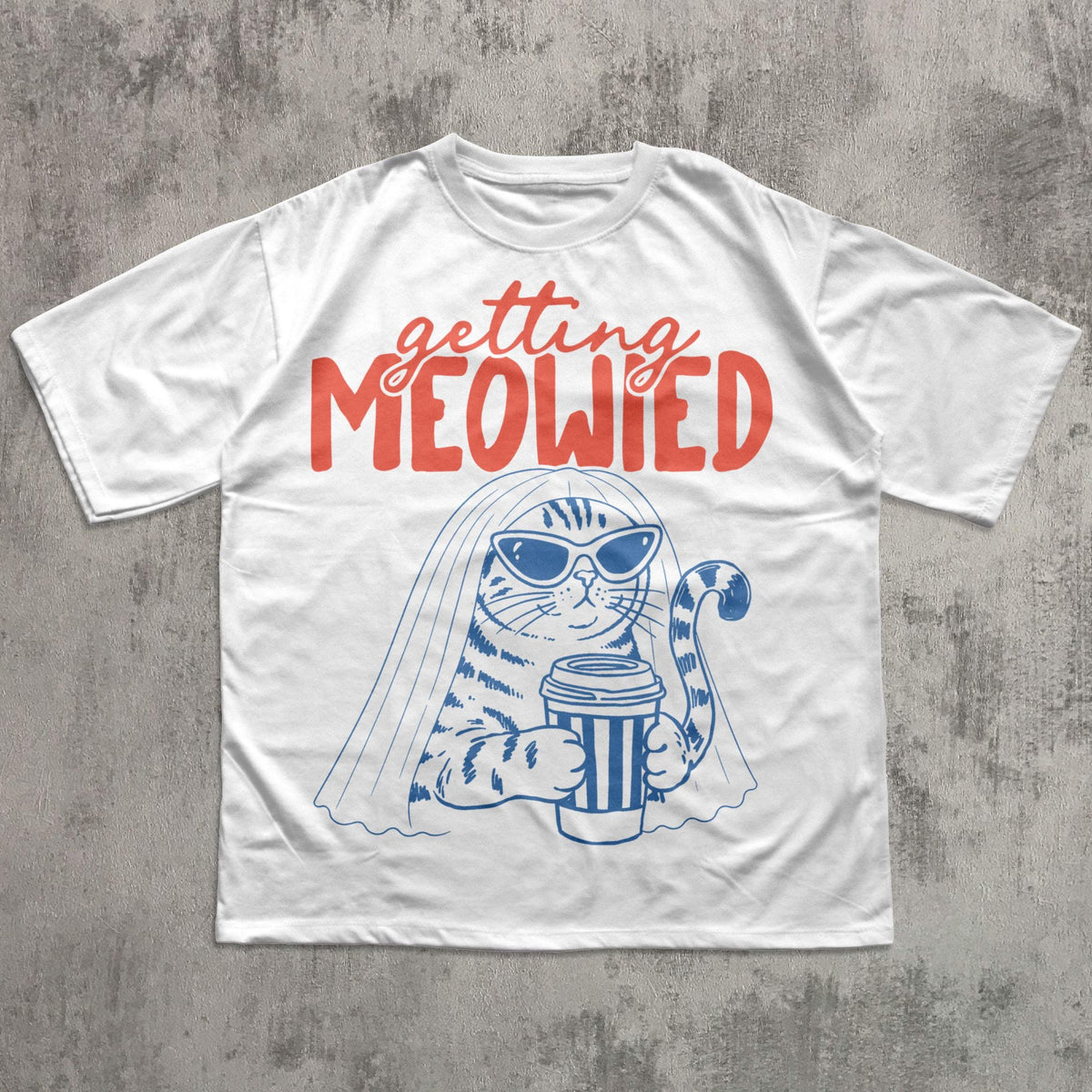 Getting Meowied Cat Wedding Party Comfort Colors Tees