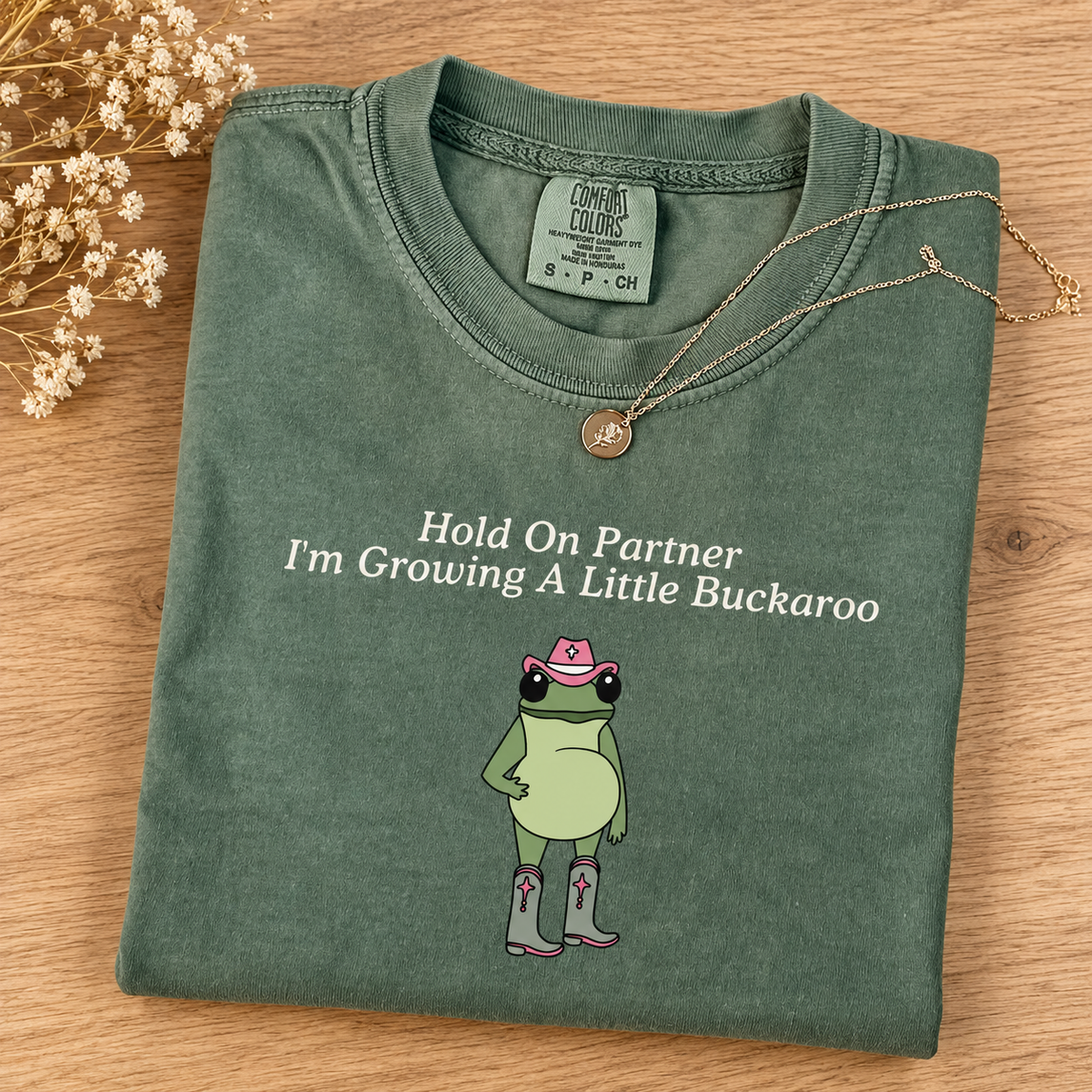 Funny Pregnancy Announcement Shirt, Western Frog Pregnancy Reveal Tee, First Time Mom Gift