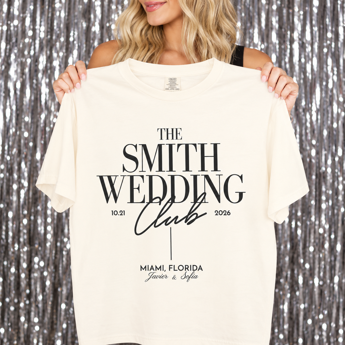 Personalized Wedding Toss Shirts, Custom Wedding T-Shirts, Comfort Colors Wedding Guest & Newlywed Gifts