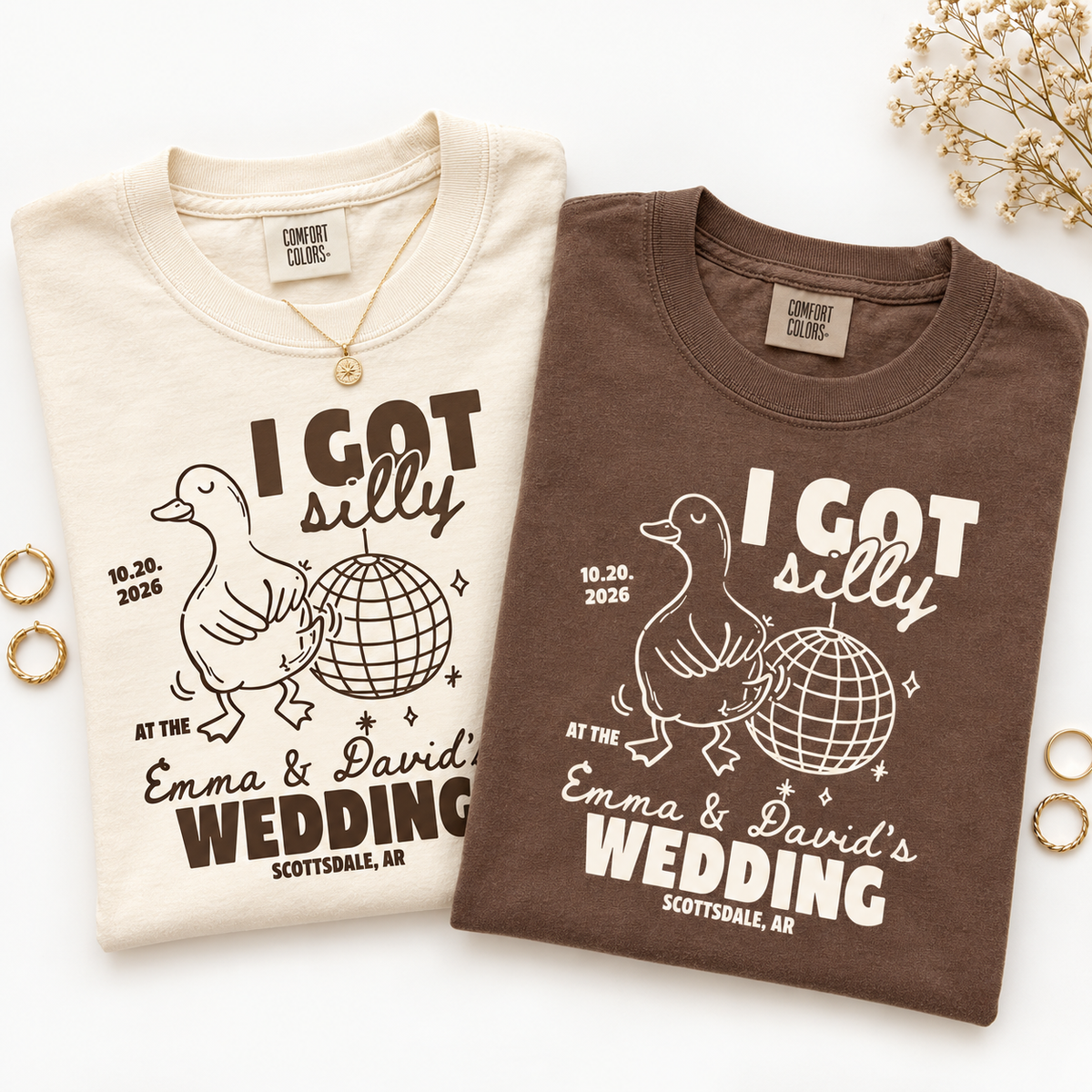 Custom Silly Goose Wedding Toss Shirt, Funny Wedding Guest Tee, Personalized Wedding Weekend Shirt