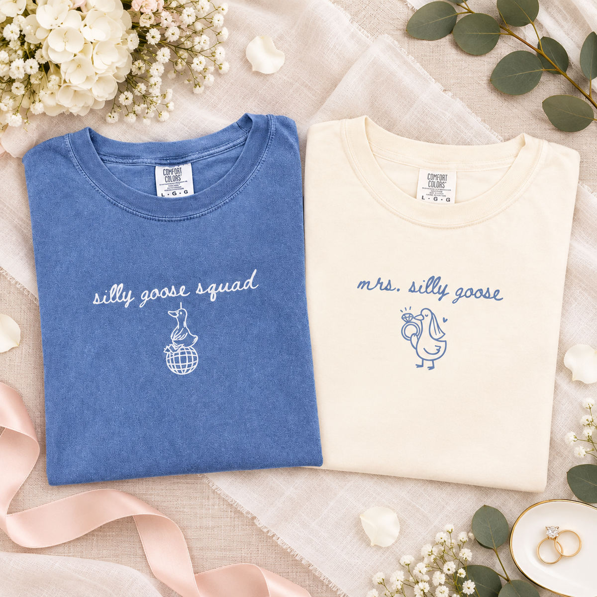 Silly Goose Squad Bachelorette Shirts, Funny Bride & Bridesmaid Matching Tees, Bridesmaid Proposal Gift