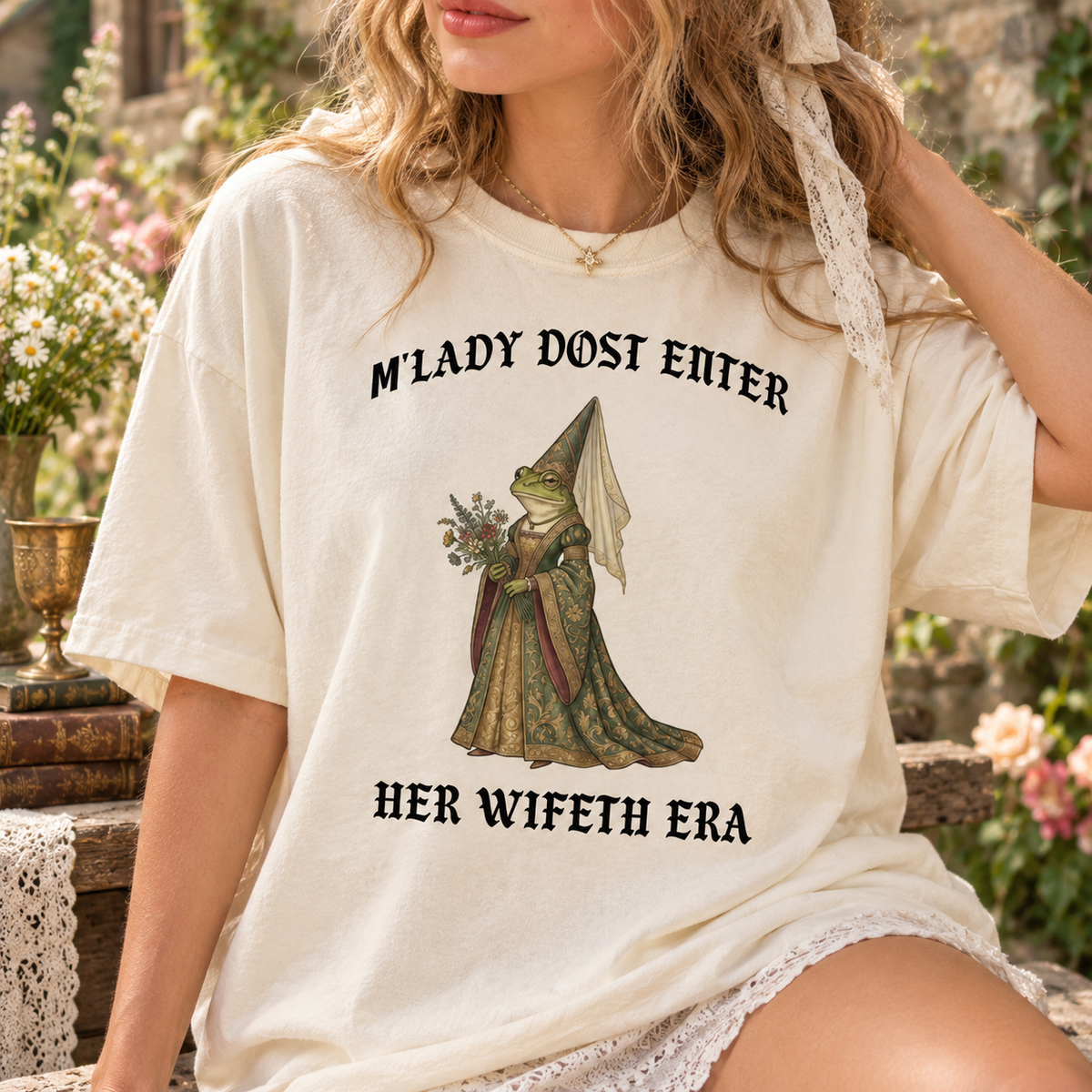 Medieval Frog Bachelorette Shirt, Funny Frog Bride Tee, Wife Era Hen Do Top, Ren Faire Bridal Squad Tee