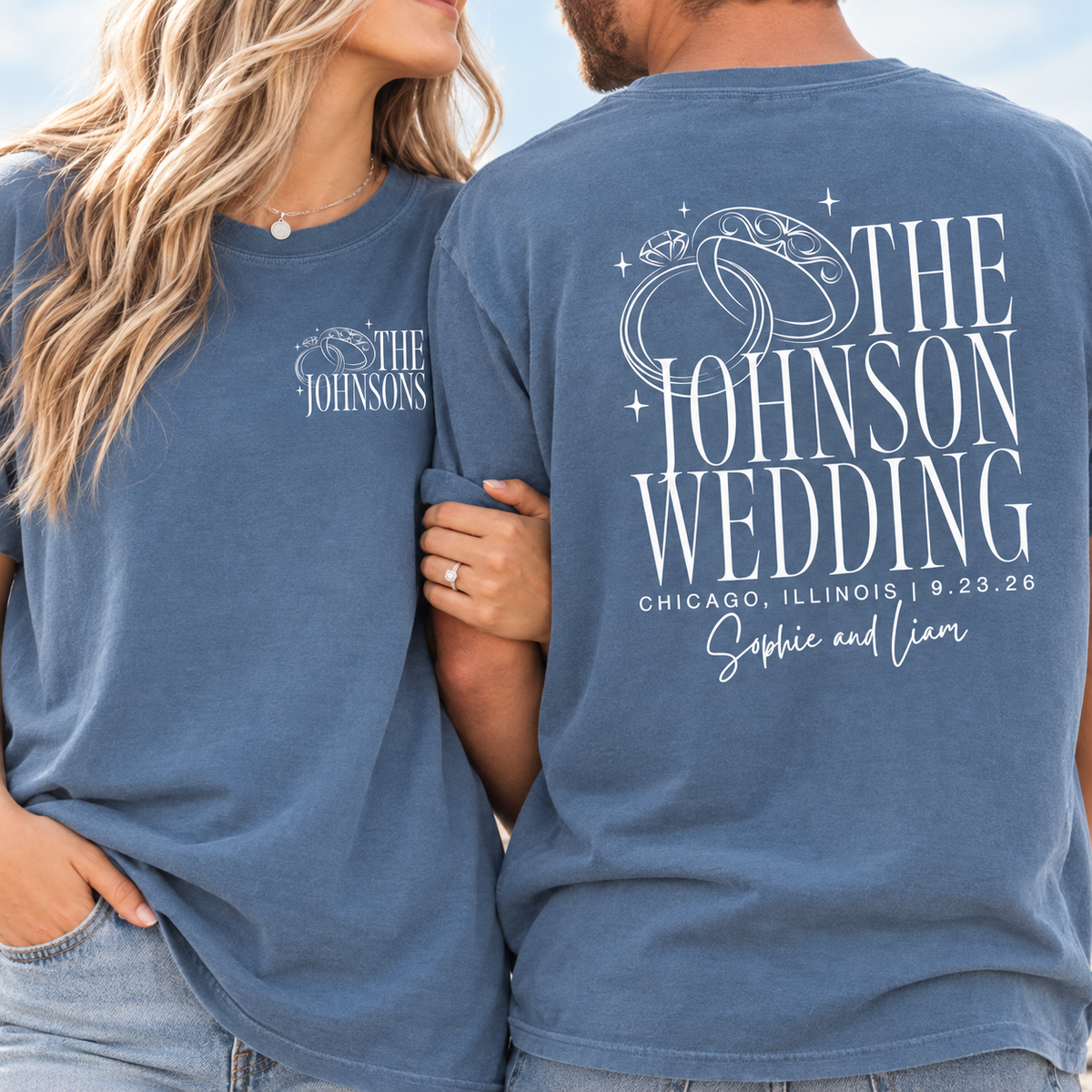 Personalized Wedding Shirts, Custom Bridal Party Tees, Matching Family Wedding Shirts, Wedding Party Favor