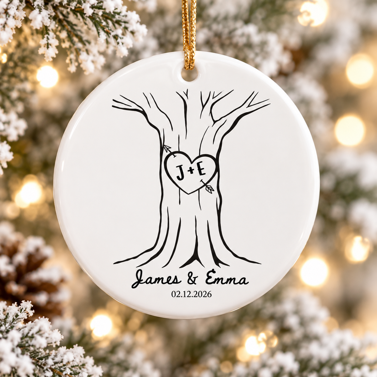 Personalized Heart Tree Couple Mug, Custom Ceramic Coffee Mug, Anniversary Gift For Couple, Wedding Or Bridal Shower Gift, Mr And Mrs Mug