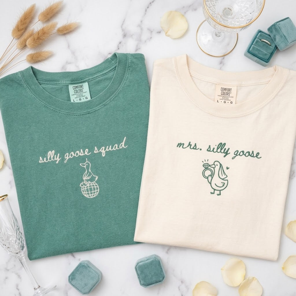 Silly Goose Squad Bachelorette Shirts, Funny Bride & Bridesmaid Matching Tees, Bridesmaid Proposal Gift