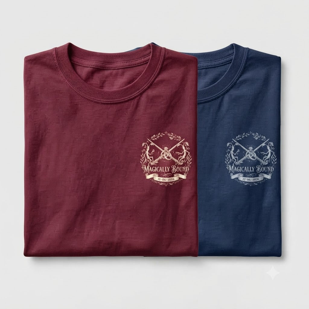 Personalized Wedding T-Shirts, Matching Mr & Mrs Shirts, Honeymoon Couple Tees, Bride & Groom Wedding Gift, Fantasy Couple Apparel