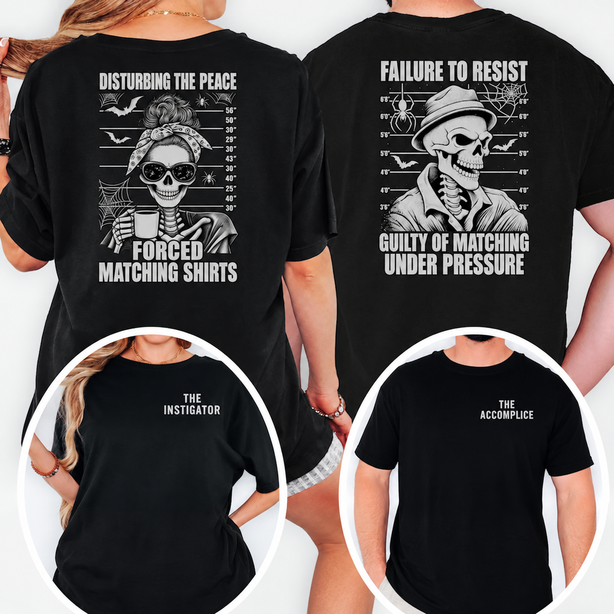 Matching Couples Halloween Shirt, Funny Couples Halloween Shirts, Skeleton Couple Shirts, Couples Matching Halloween Costume