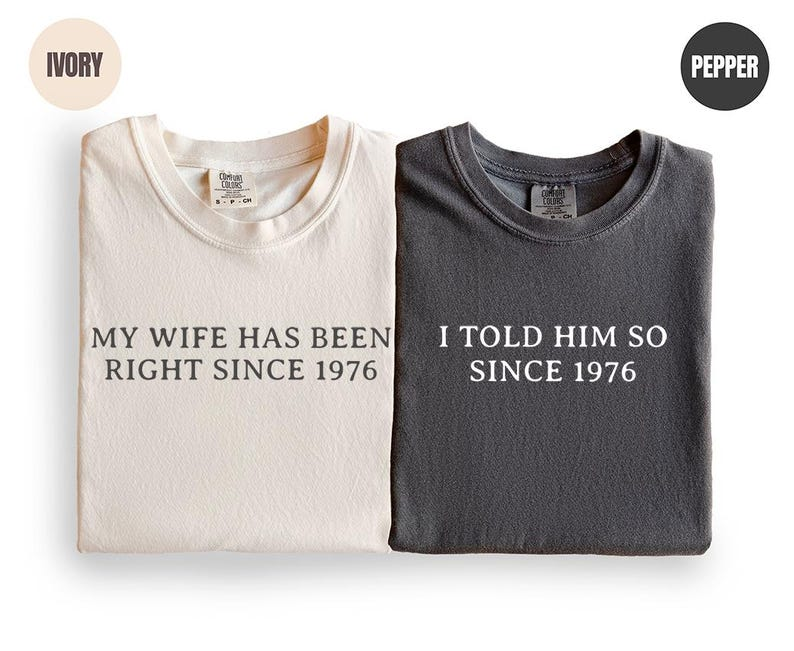 Funny 50th Anniversary Gifts, 50th Wedding Anniversary Tshirts For Parents, Personalized Anniversary Year, Funny Couple Gifts