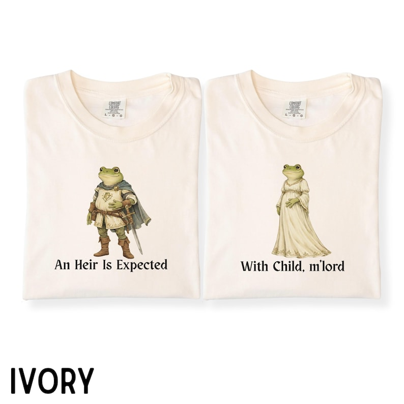 Funny Frog Pregnancy Announcement Shirt, Matching Mom Dad Tee, Couples Baby Reveal Shirt, Pregnancy Announcement Gift