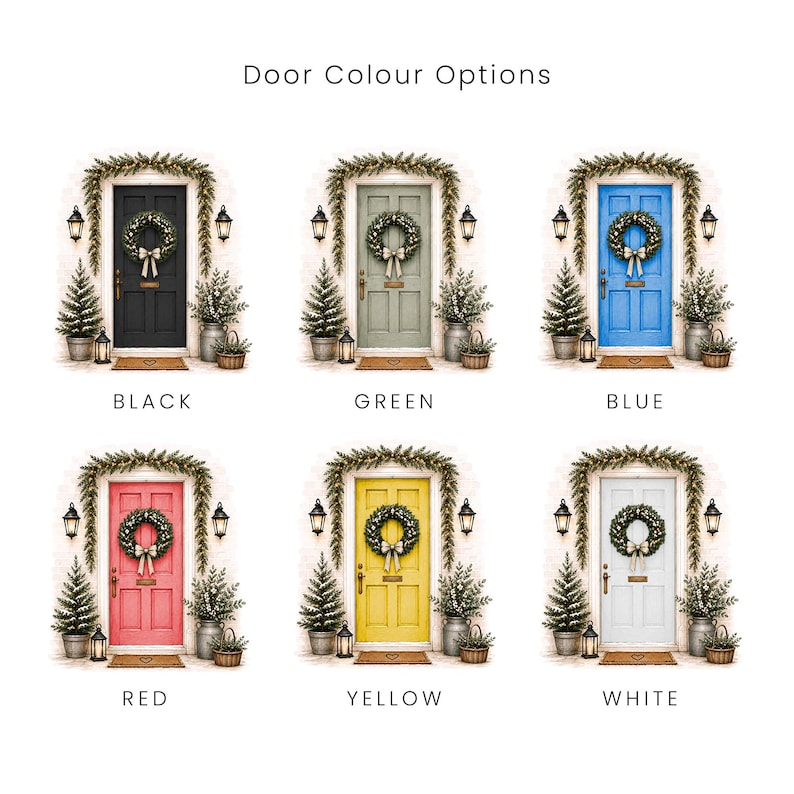 Personalised First Christmas in New Home Decoration, Road Name & Door Colour First Home Family Bauble Ornament Keepsake