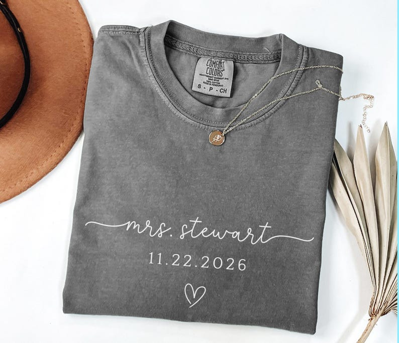 Personalized Future Mrs Shirt , Engagement Shirt Future Wife Shirt Bride to be Shirt Engaged Shirt Mrs Gift