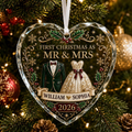 First Christmas as Mr and Mrs Ornament, Personalized Newlywed Ornament, Custom Names Wedding Keepsake 2026