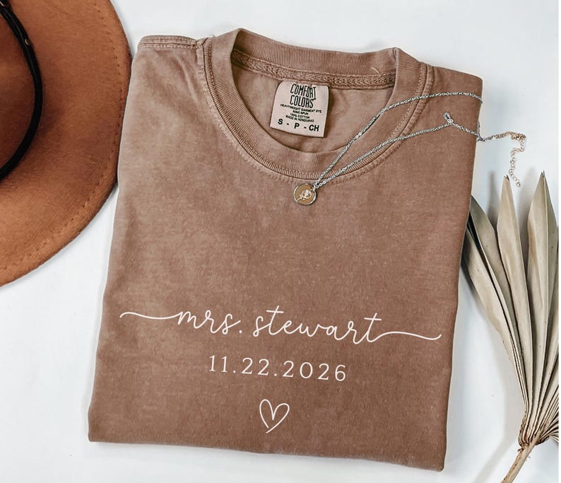 Personalized Future Mrs Shirt , Engagement Shirt Future Wife Shirt Bride to be Shirt Engaged Shirt Mrs Gift