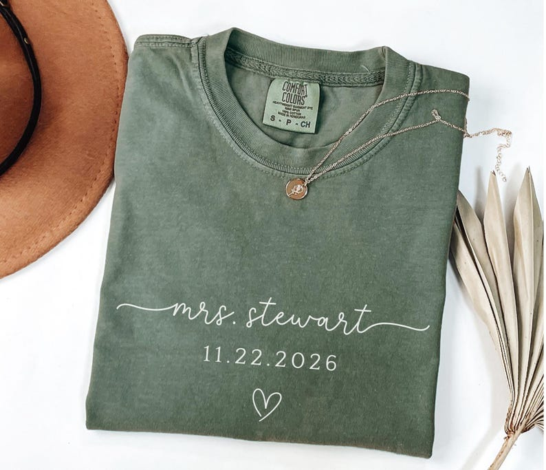 Personalized Future Mrs Shirt , Engagement Shirt Future Wife Shirt Bride to be Shirt Engaged Shirt Mrs Gift