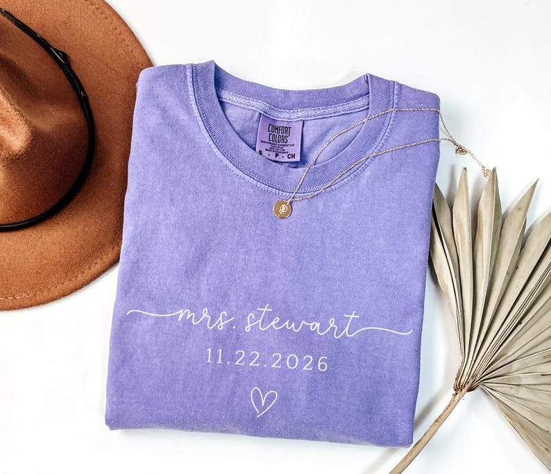 Personalized Future Mrs Shirt , Engagement Shirt Future Wife Shirt Bride to be Shirt Engaged Shirt Mrs Gift