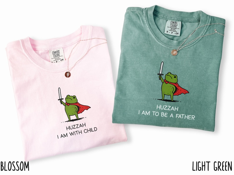 Funny Frog Pregnancy Announcement Shirt, Matching Pregnancy Reveal Tee, Frog Humor Shirt, Future Mom to Be and Dad to Be Gift