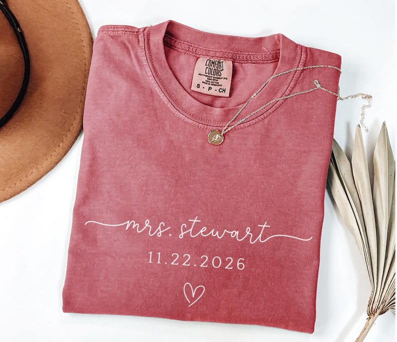 Personalized Future Mrs Shirt , Engagement Shirt Future Wife Shirt Bride to be Shirt Engaged Shirt Mrs Gift