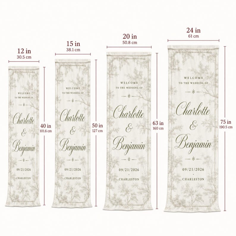 French Toile Wedding Welcome Sign, Personalized Linen Wedding Tapestry, Vintage Garden Wedding Banner, Custom Couple Names Decor