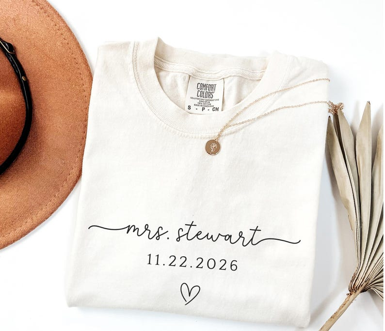 Personalized Future Mrs Shirt , Engagement Shirt Future Wife Shirt Bride to be Shirt Engaged Shirt Mrs Gift
