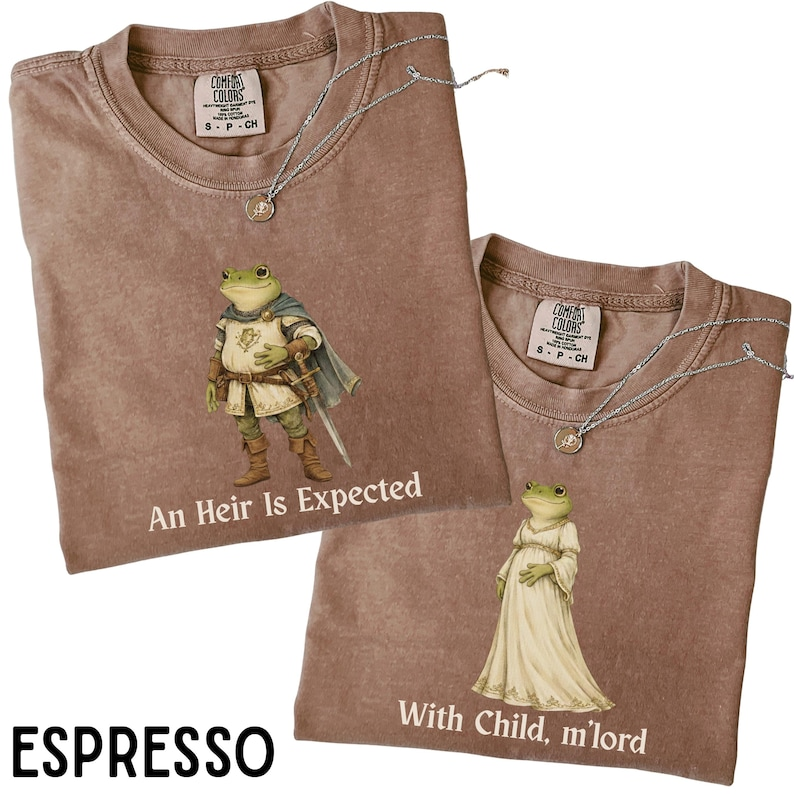 Funny Frog Pregnancy Announcement Shirt, Matching Mom Dad Tee, Couples Baby Reveal Shirt, Pregnancy Announcement Gift