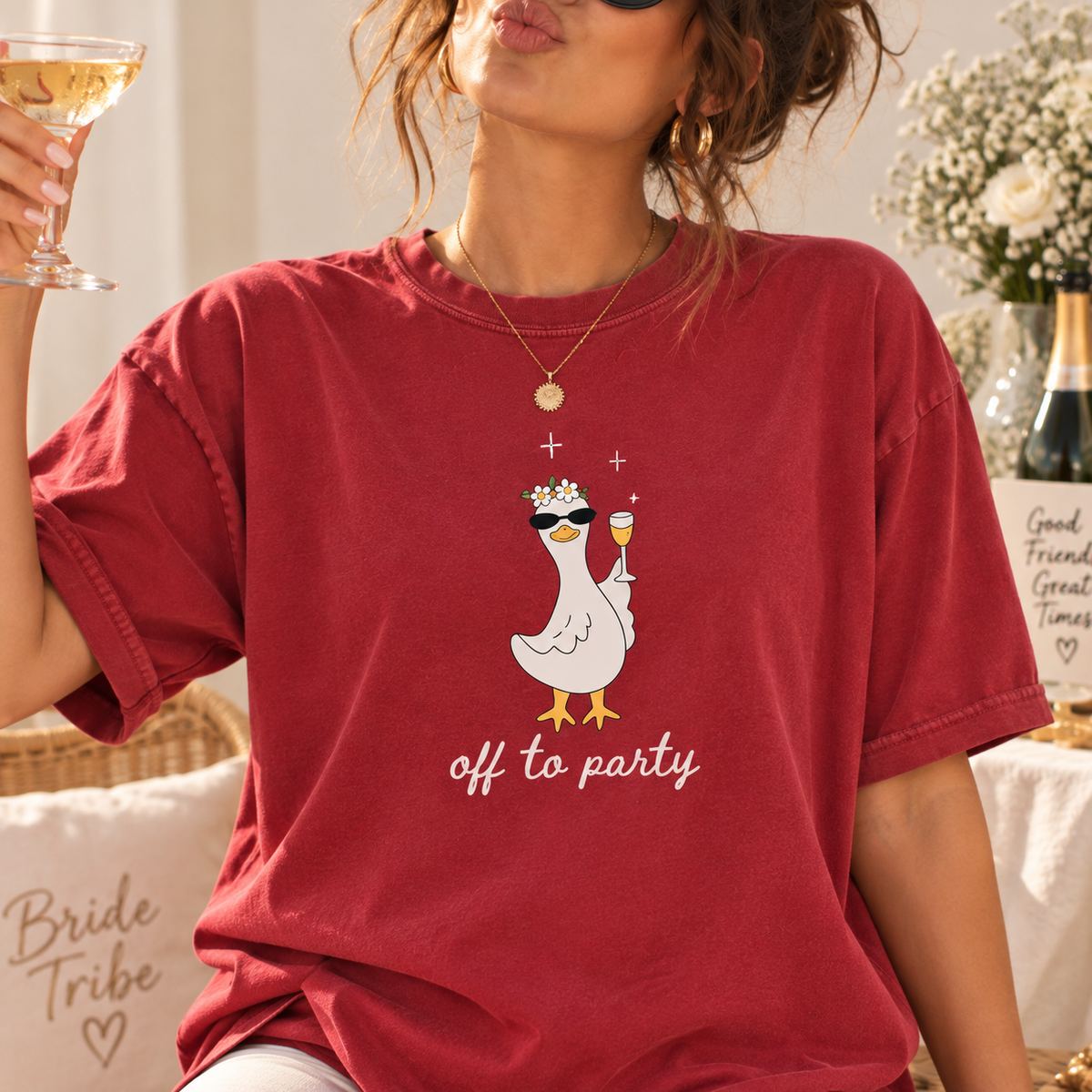 Funny Bride Squad Bachelorette Party Shirt, Off to Party Bridal Matching Shirt