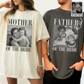 Custom Mother & Father of the Bride Shirts, Personalized Photo Comfort Colors Tees, Wedding Gift for Parents